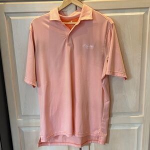 Fairway & Greene Coral Polo Shirt for Men Size Medium